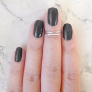 Hammered Sterling Silver Stacking Midi Bands Ring